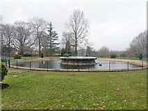 TQ2938 : Fountain, Worth Park Gardens, Pound Hill, Crawley by Robin Webster