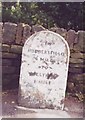 SE1111 : Old Milestone, on the B6108, Huddersfield Road by Christine Minto