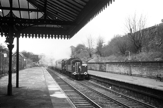 46520 passing St Michael's Station  1967