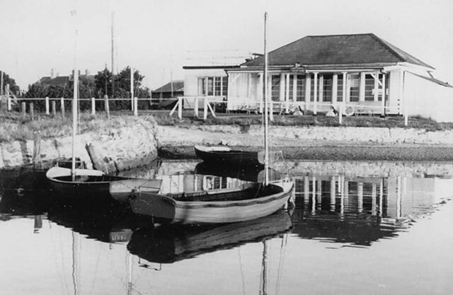 Keyhaven Yacht Club circa 1960