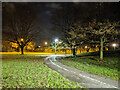 Foot and cycle path towards town centre, Northgate, Crawley