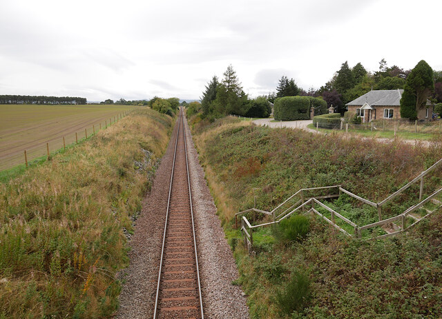 Railway line, by Gollanfield