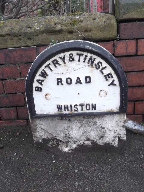 Old milestone, A631 West Bawtry Road, Canklow