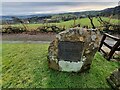 Commemorative Marker on the A682 Gisburn Road at Blacko