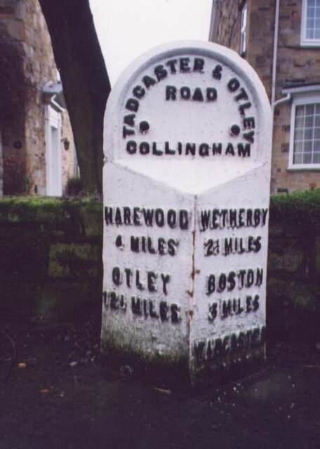 Old Milestone, A659, Harewood Road
