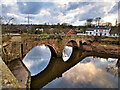 SD7605 : River Irwell, Ringley Old Bridge by David Dixon