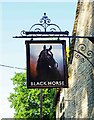 Black Horse (2) - sign, 81 High Street, Standlake, Oxon