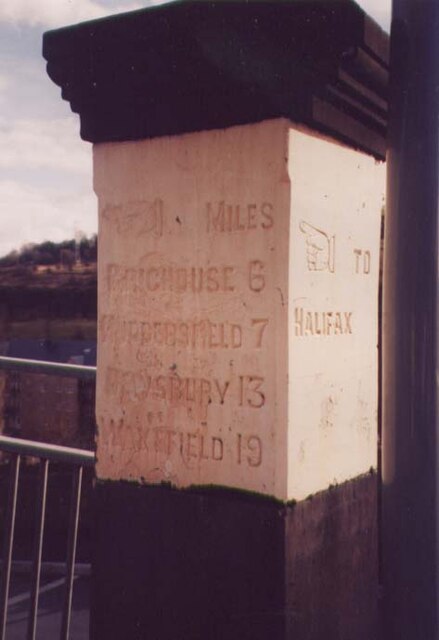 Old Milestone, A58, Bolton Brow, Sowerby Bridge