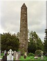 T1296 : The Round Tower at Glendalough by Jeff Buck