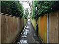 TQ2937 : Path from Mount Close to Balcombe Road, Pound Hill, Crawley (set of 2 images) by Robin Webster
