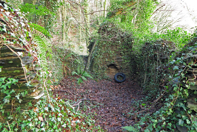 Ruined cottage near Pont-Baldwyn