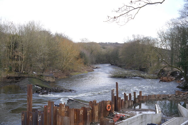 Collapsed Newlay Weir, River Aire (3)