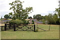 Gate across bridleway