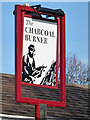 The Charcoal Burner pub, Furnace Green, Crawley - inn sign