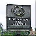 Fornham All Saints village sign (reverse)