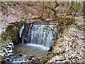 Weir on Holcombe Brook in Woodhey Valley