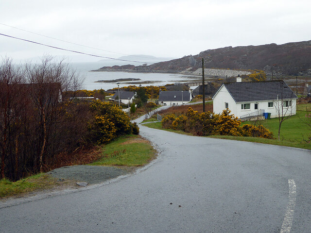 Road leading down to Erbusaig