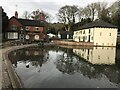 Pond and Public House in Moddershall