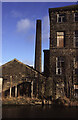 SE0446 : Waterloo Mills, Silsden - chimney by Chris Allen