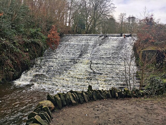 The weir at Forge Dam