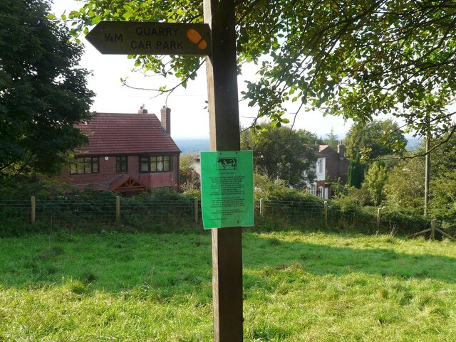 Signpost with notice