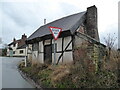 The Den, an old half-timbered house in Plealey