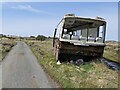 NB5347 : Abandoned coach, North Tolsta/Tolstadh bho Thuath, Isle of Lewis by Claire Pegrum