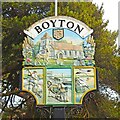 TM3747 : Boyton village sign by Adrian S Pye
