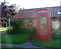 Elizabeth II postbox and telephone box, Coulton