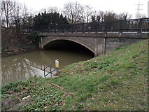 TQ4188 : View of the "Red Bridge" from the path next to the Roding by Robert Lamb