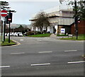 Russell Drive shops under scaffolding and sheeting, Malpas, Newport