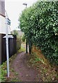 Public footpath to Mill Road, Stourport-on-Severn, Worcs