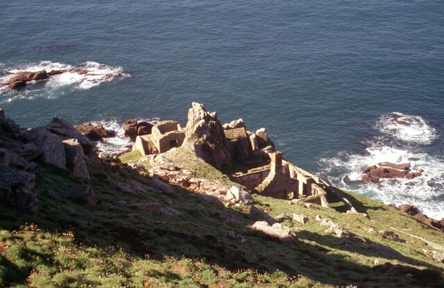 Battery Point view from above - Lundy Island