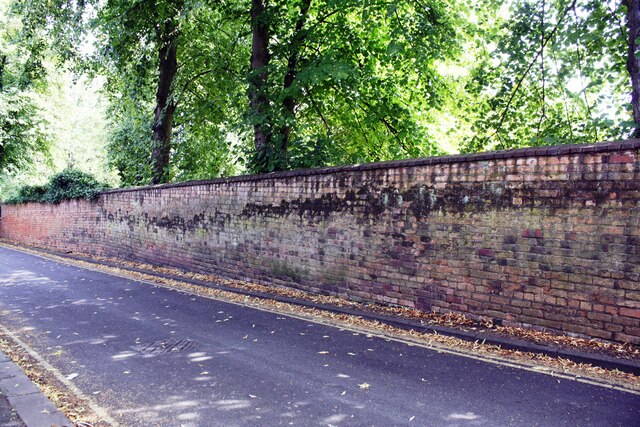 Cemetery wall on SE side of Cromwell Street