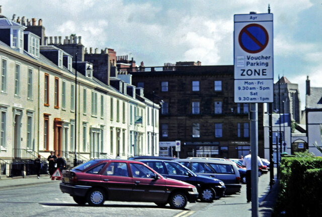 Voucher parking in Ayr, May 2000