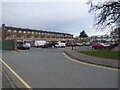 Back of the shops on Cranham Drive seen from Honister Drive