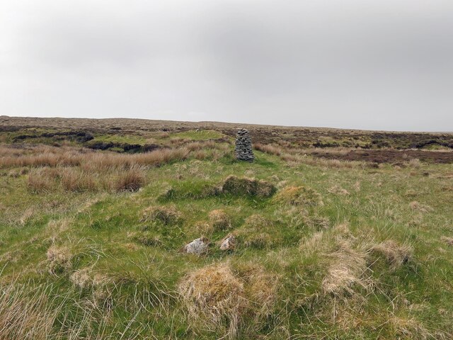 Shieling hut footings, Gèarraidh Eoruilltean, Isle of Lewis