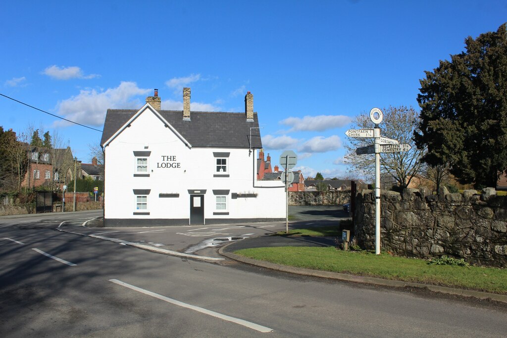 The Lodge, Weston Rhyn At The Crossroads © Richard Hoare :: Geograph 