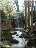 ST5461 : Babylon Brook waterfall by Neil Owen