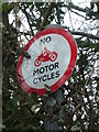 Red motorbikes prohibited