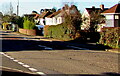 Houses and hedges, Newport Road, Llantarnam, Cwmbran