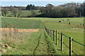 Footpath across fields north of Manor Farm