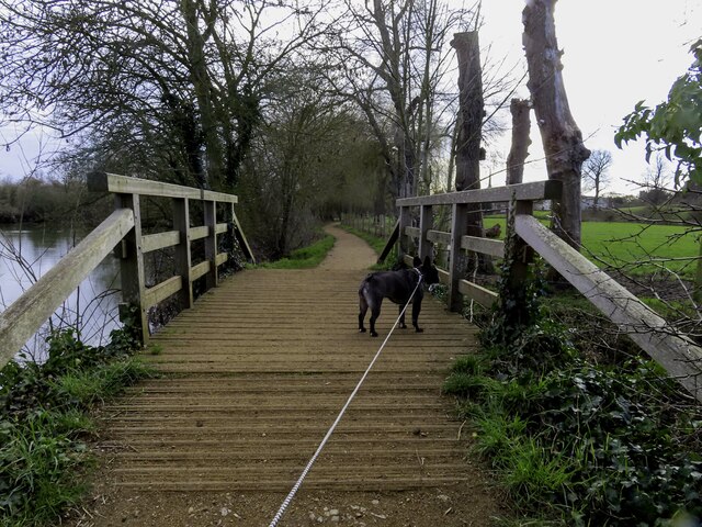 Footbridge on the Thames Path
