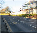 Newport Road bus stop near The Maltings, Llantarnam, Cwmbran