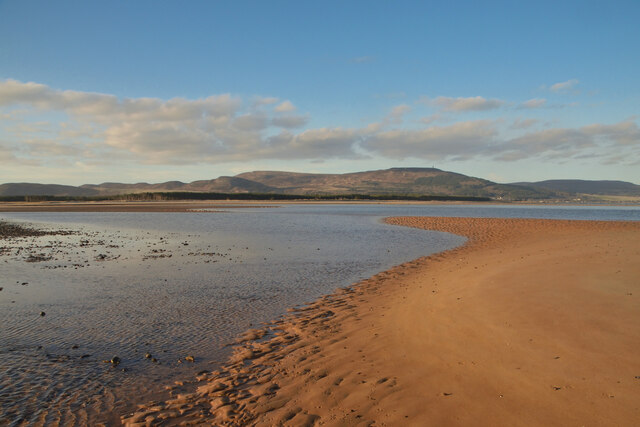 Tidal sands at the mouth of the River Fleet, Sutherland