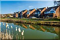 SK3115 : New houses beside the Ashby Canal, Moira by Oliver Mills