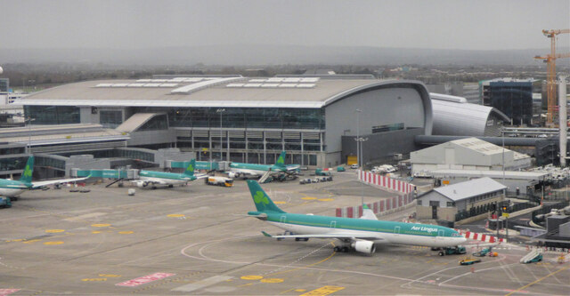 Dublin Airport from the air