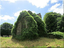 W3871 : Former Aghinagh Parish Church, east end by Jonathan Thacker