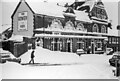 The Gower public house, Cathays, Cardiff, under snow