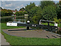 Top gate at Stourbridge Locks No 15 near Wordsley